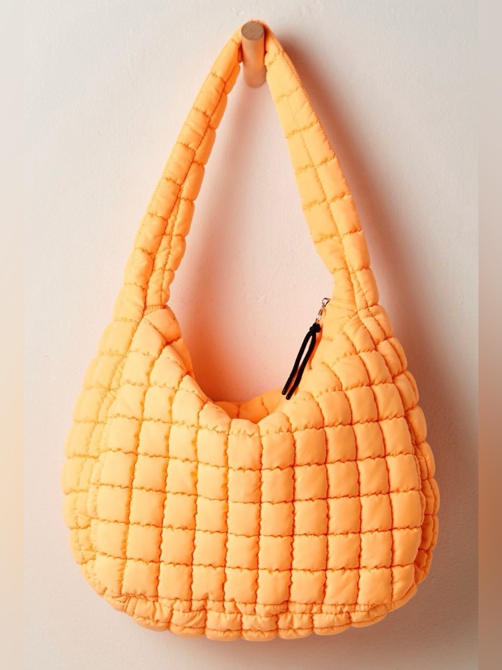 Free People Movement ~ Quilted Carryall Bag ~ Neon Clementine ~ NWT*** - Picture 3 of 9